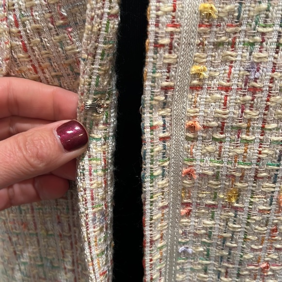 Laura Scott Tweed Blazer - Size 8P - Picture 5 of 8